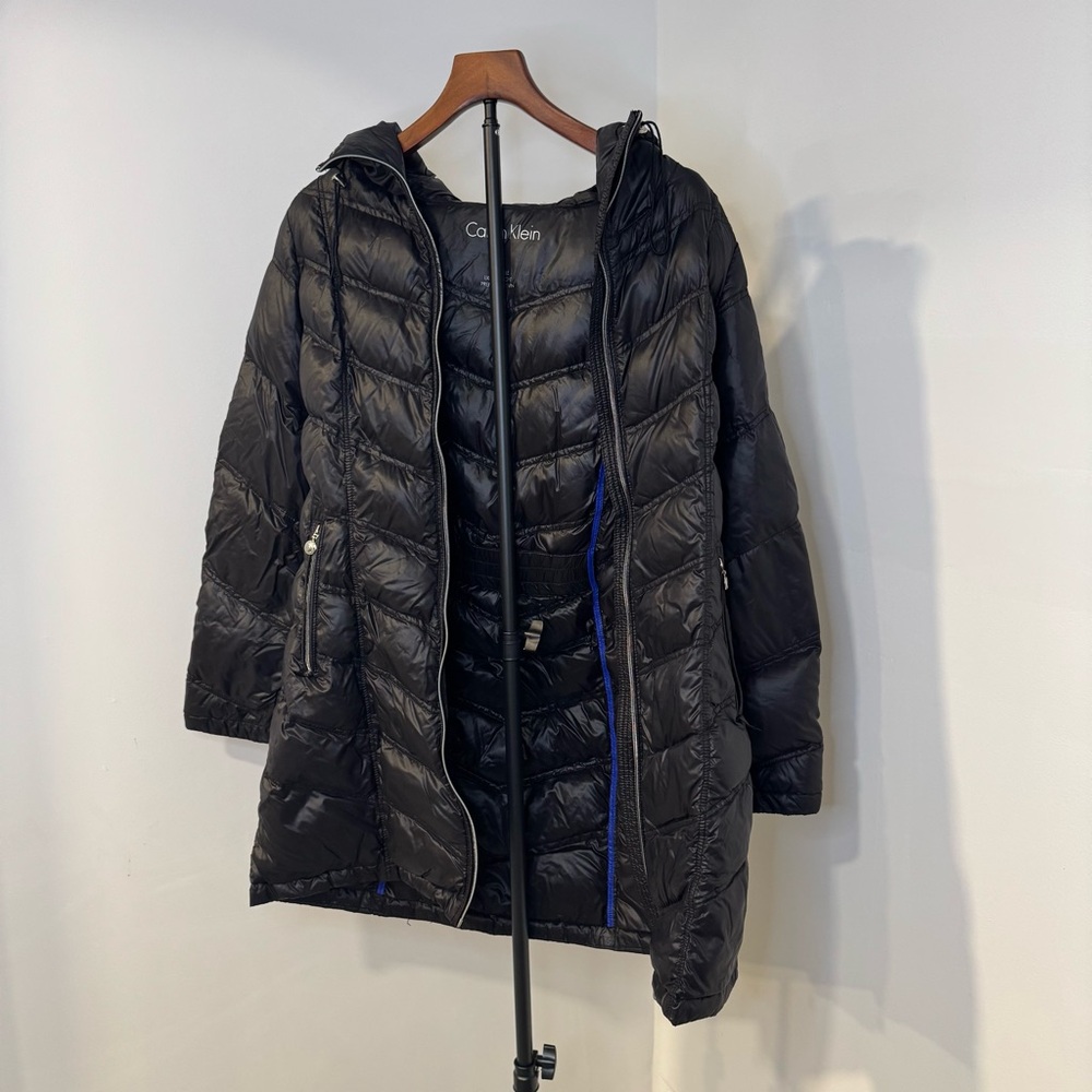 Calvin Klein Women's Black Puffer Coat Packable Jacket